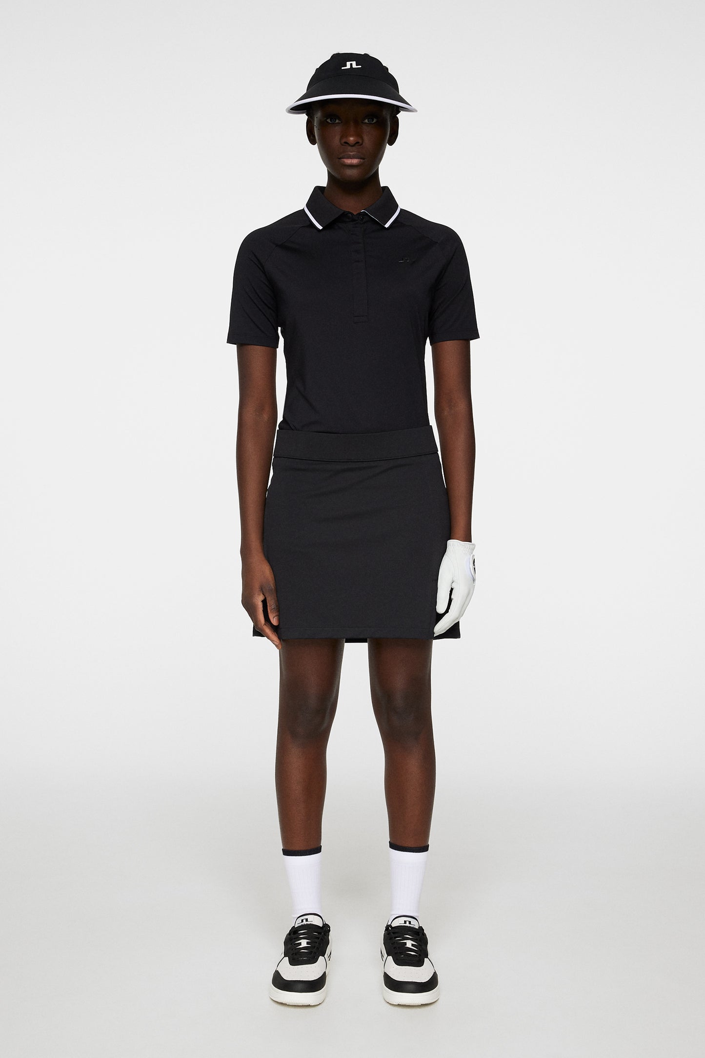 Amelie Mid Skirt in Black by J.Lindeberg