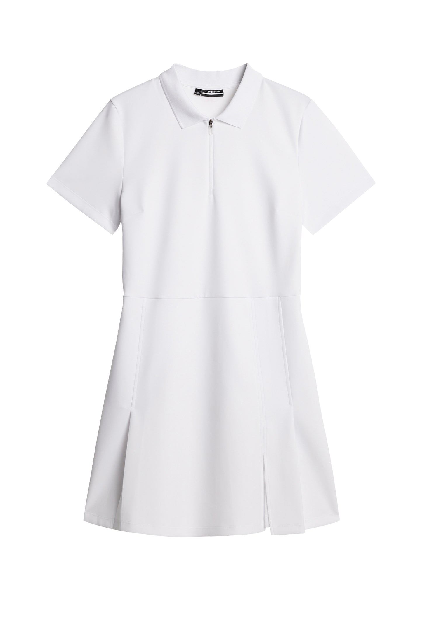 Kanai dress in White by J.Lindeberg