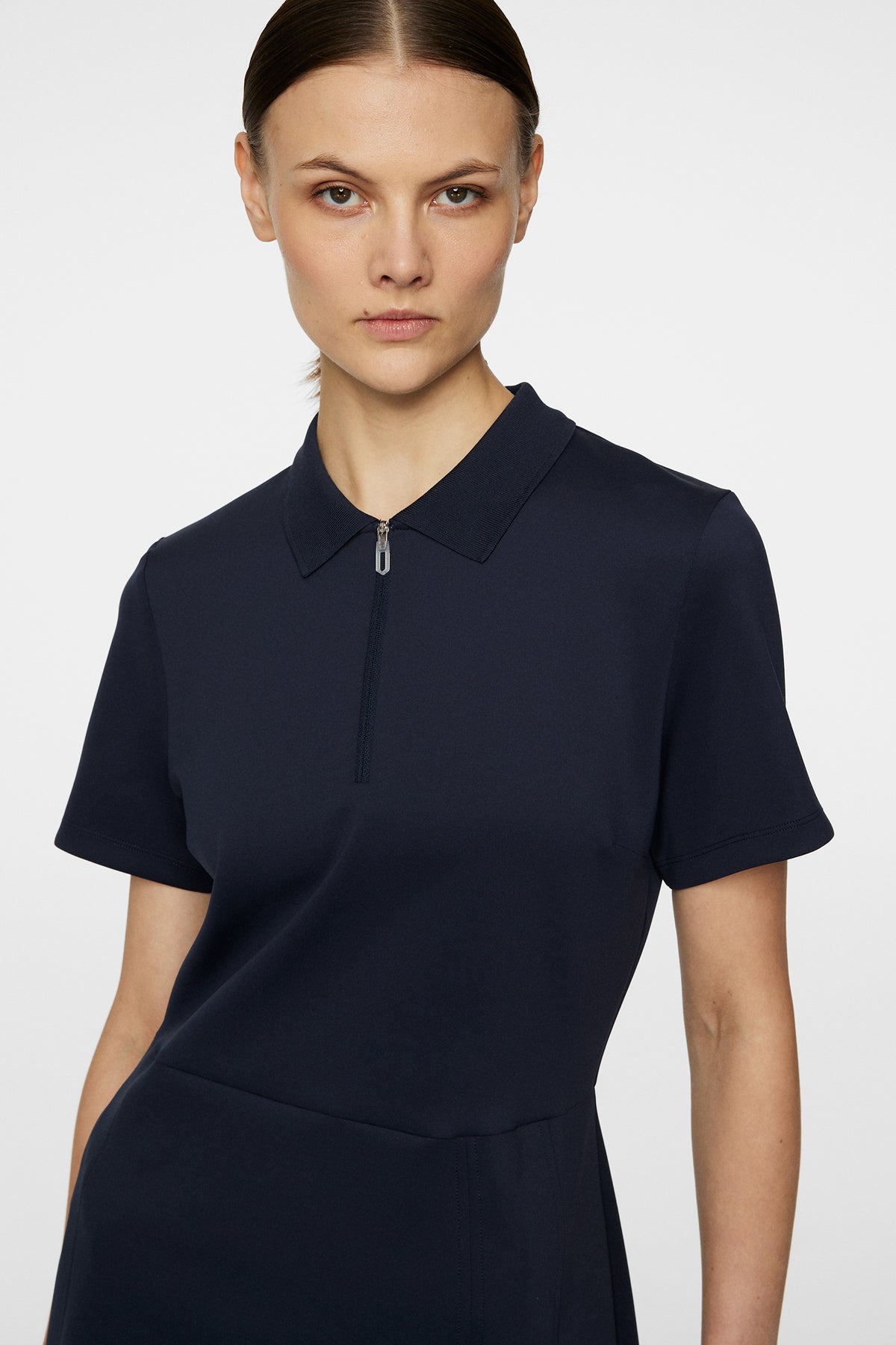 Kanai dress in JL Navy by J.Lindeberg