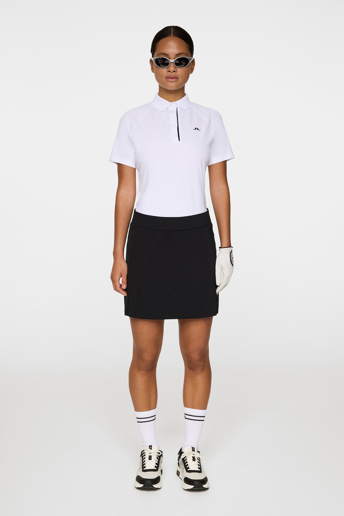 Amelie Mid Skirt in Black by J.Lindeberg