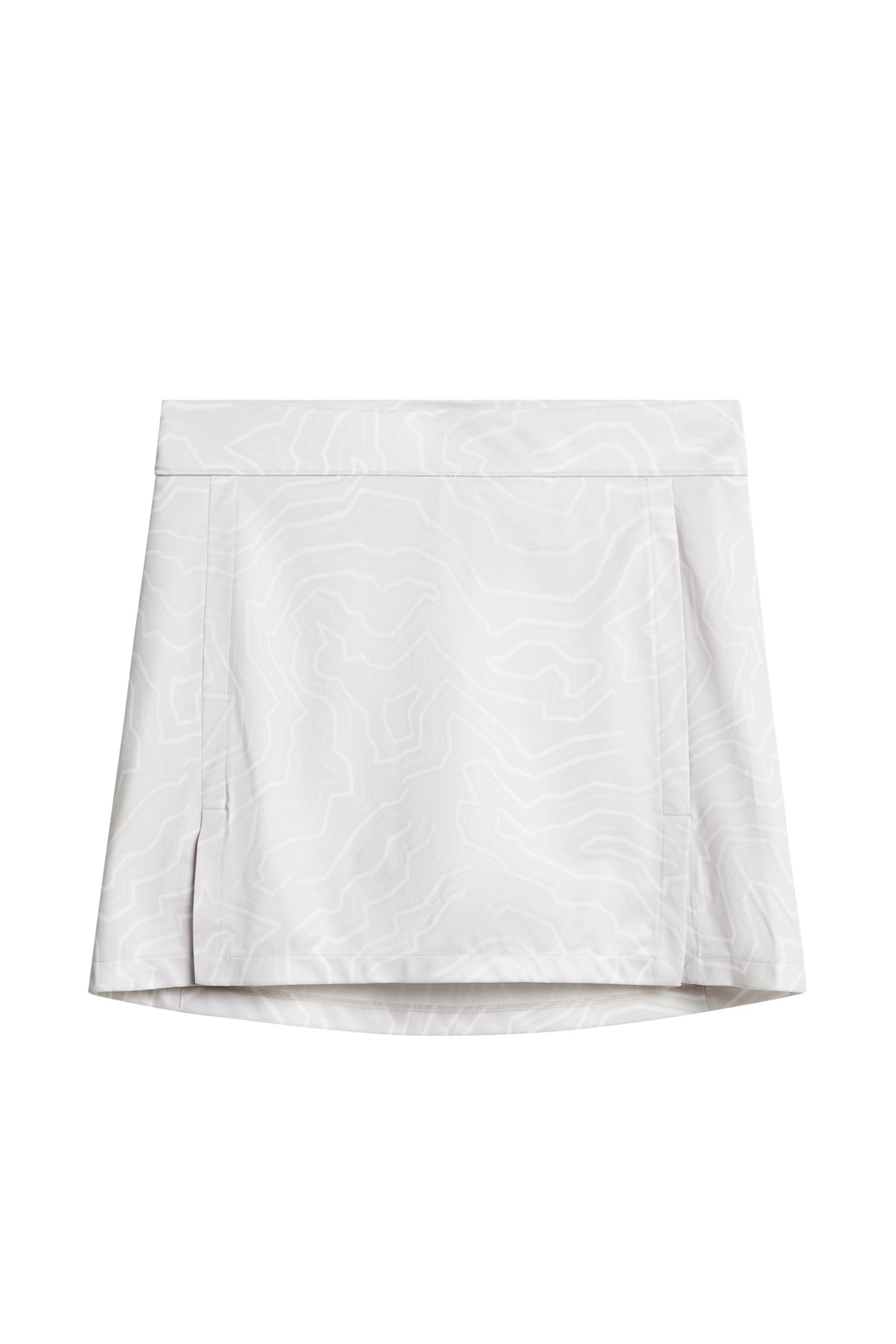 Amelie Mid Print Skirt in Topo Grey Lilac L by J.Lindeberg