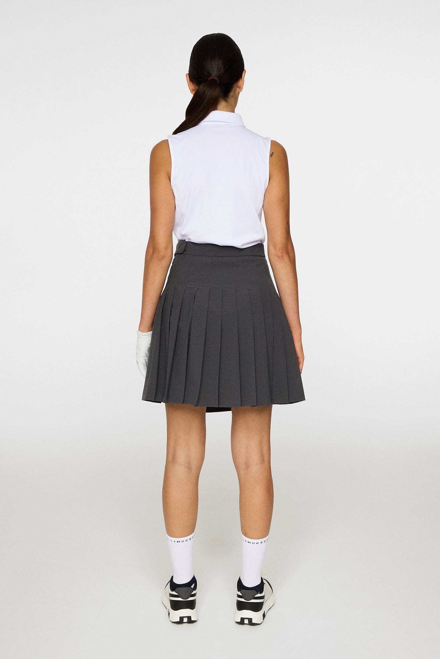 Joy Skirt in Dark Grey Melange by J.Lindeberg