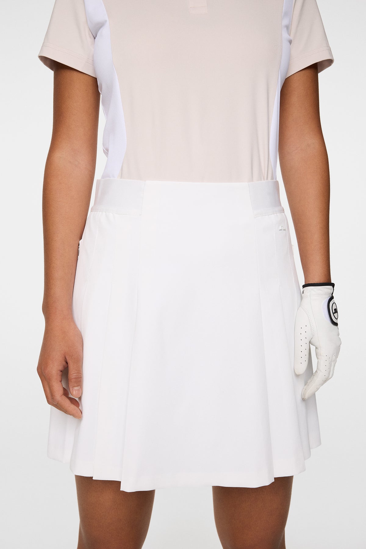 Alesia Skirt in White by J.Lindeberg