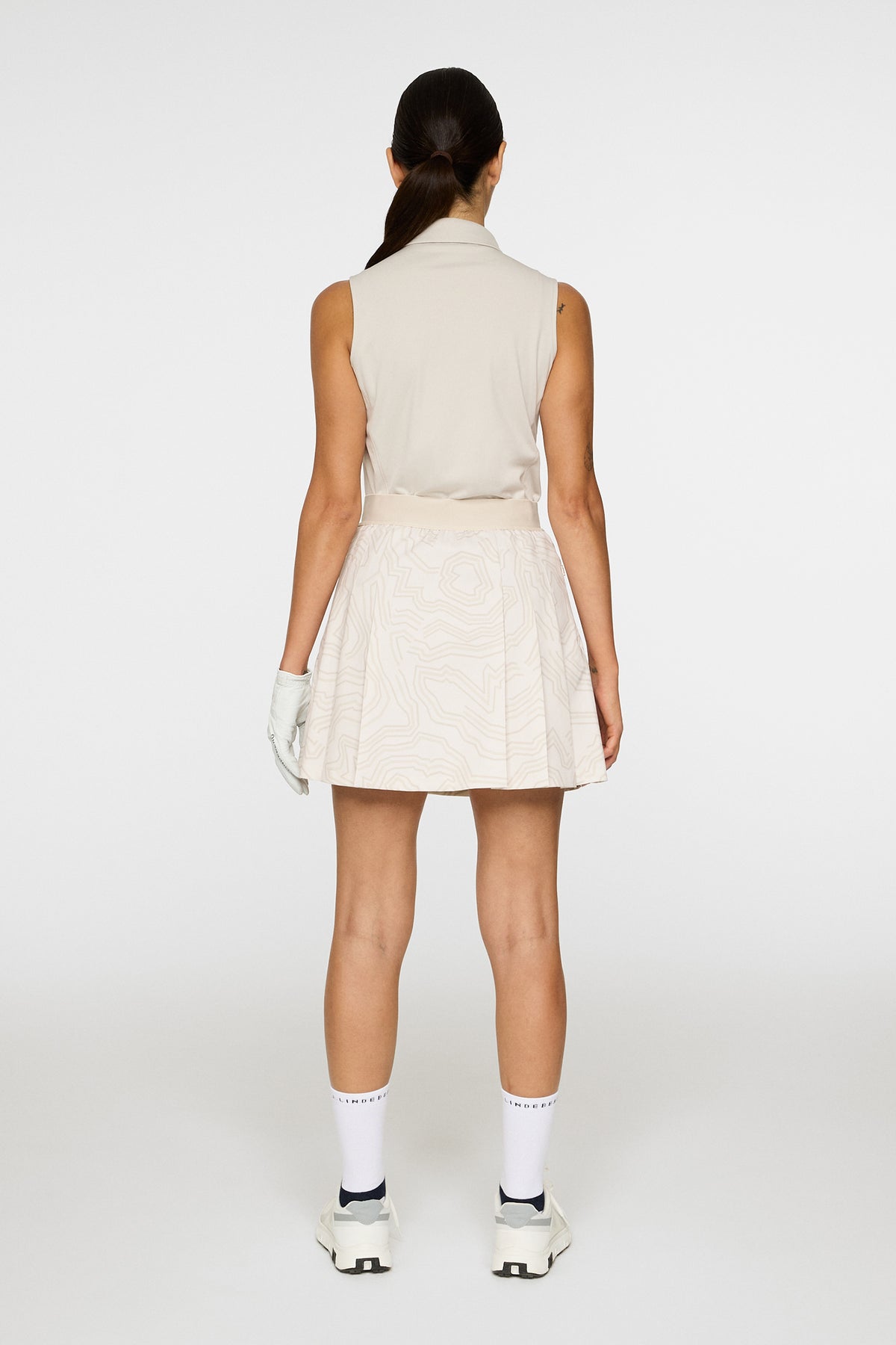 Alesia Print Skirt in Topo Moonbeam L by J.Lindeberg