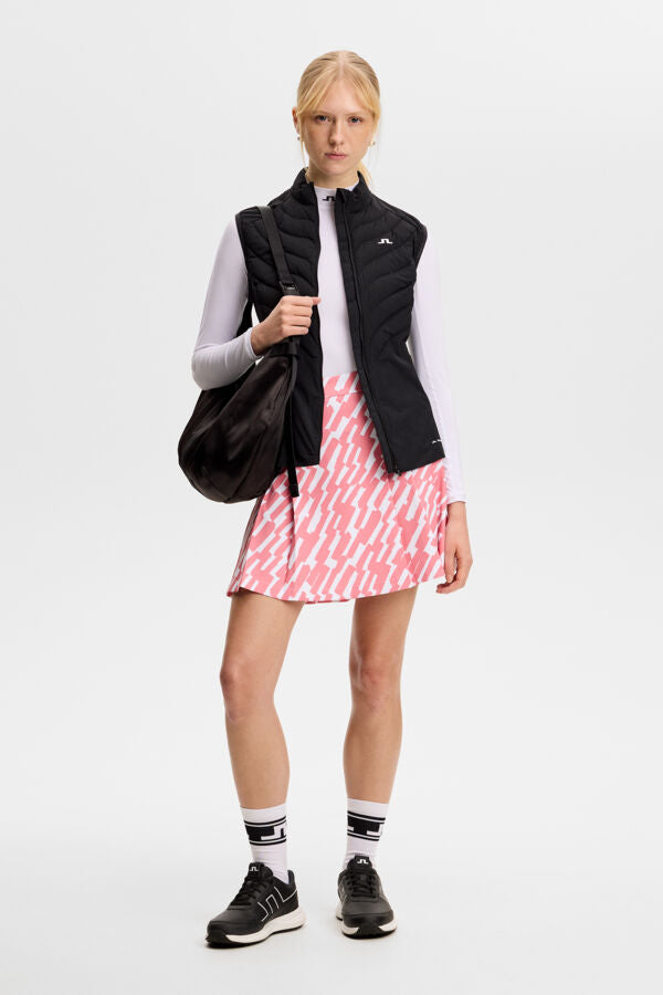 Alesia Print Skirt / Oak Flamingo M