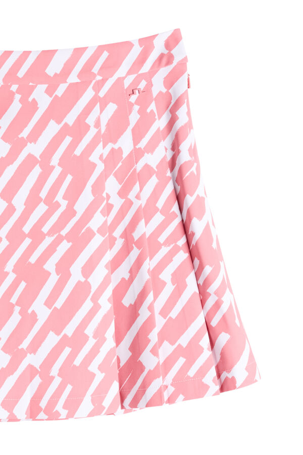 Alesia Print Skirt / Oak Flamingo M