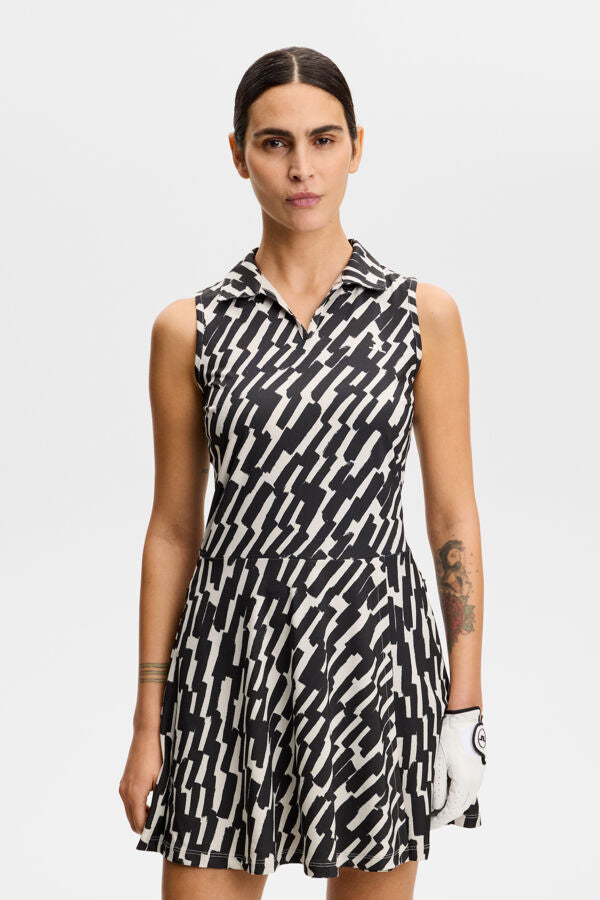 Dana Printed Dress / Oak Moonbeam M