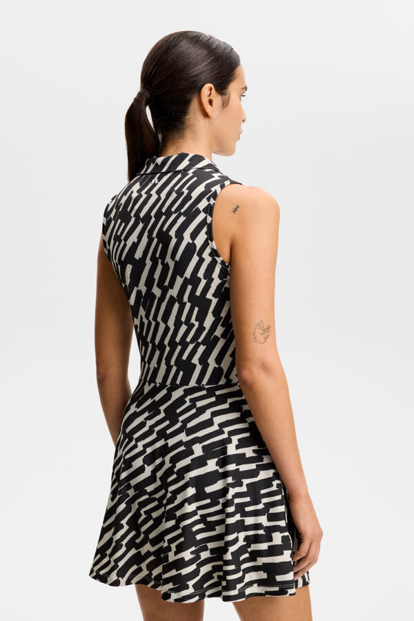 Dana Printed Dress / Oak Moonbeam M