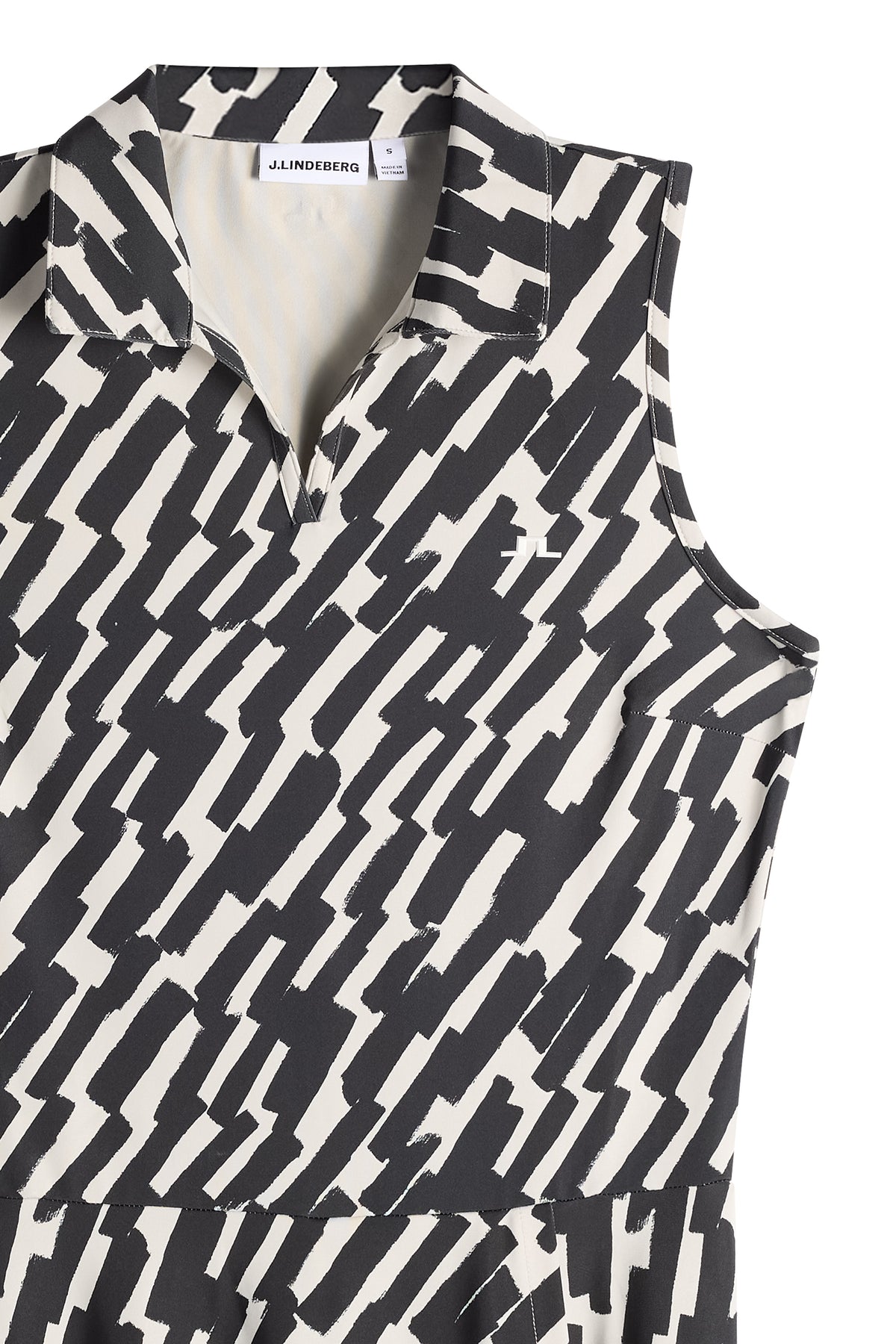 Dana Printed Dress in Oak Moonbeam M by J.Lindeberg