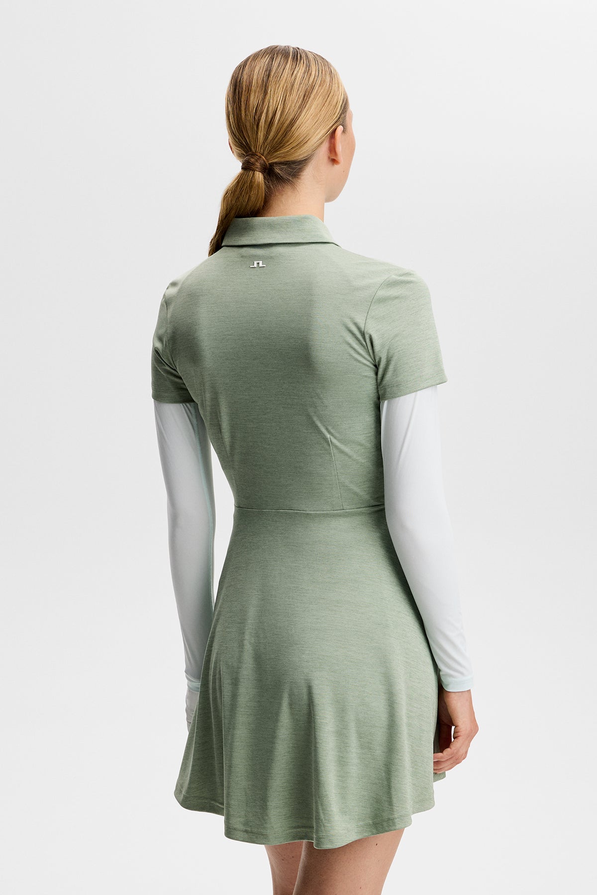 Janna Dress in Hedge Green Melange by J.Lindeberg