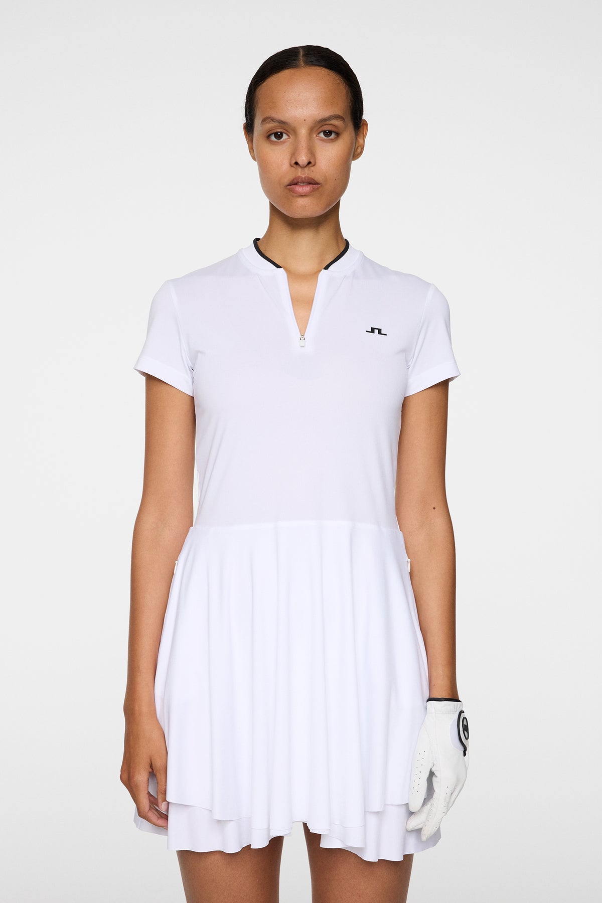 Haven Dress in White by J.Lindeberg