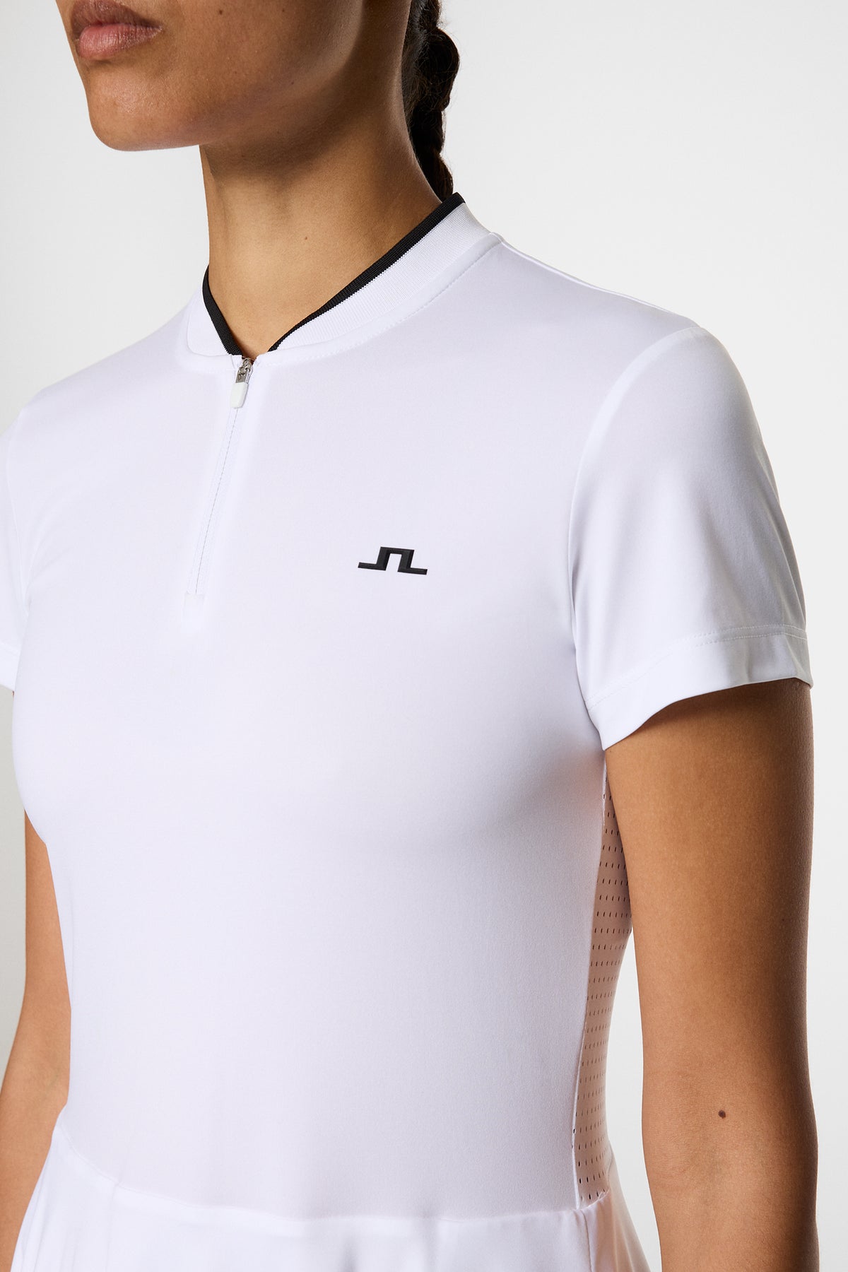 Haven Dress in White by J.Lindeberg