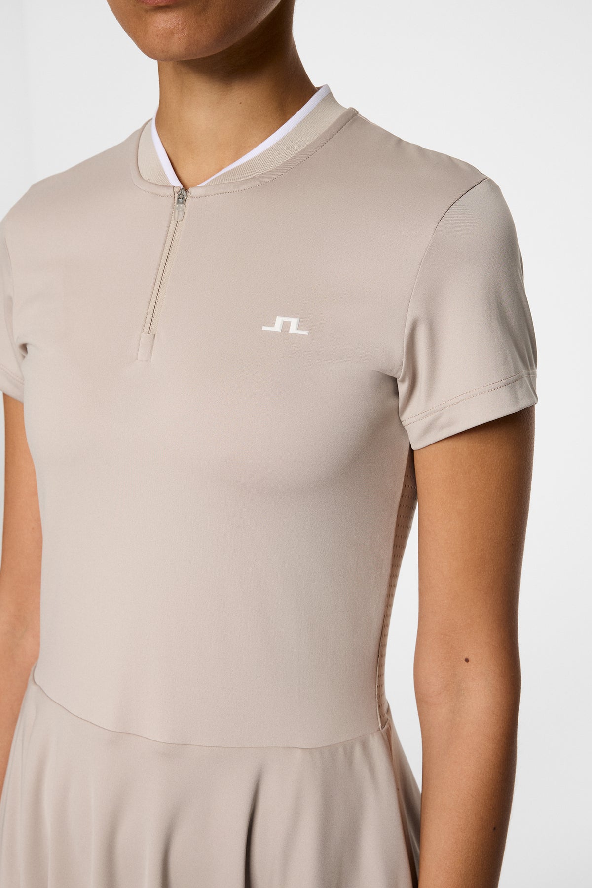 Haven Dress in Oyster Brown by J.Lindeberg