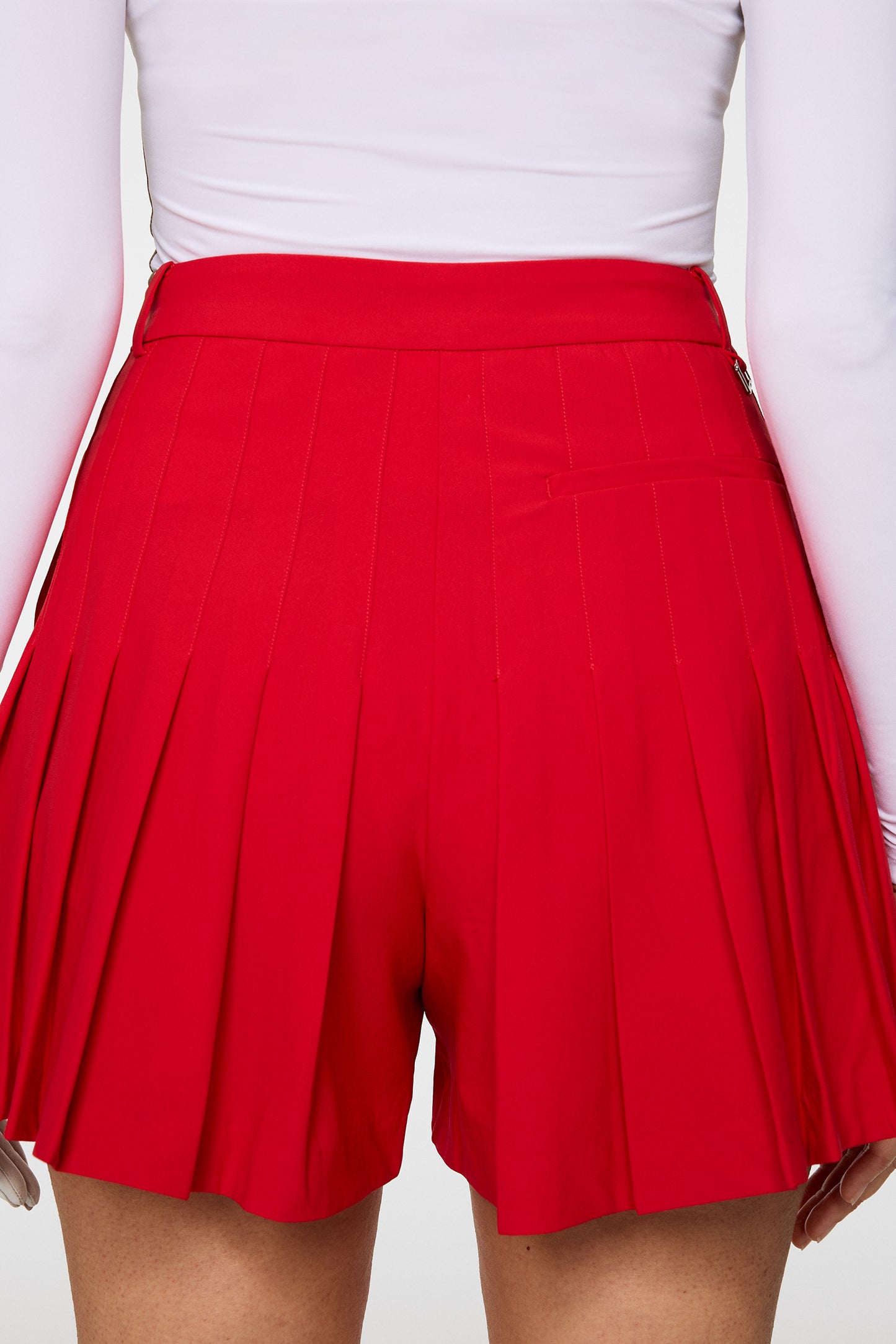 Arella Pleated Shorts in Barbados Cherry by J.Lindeberg
