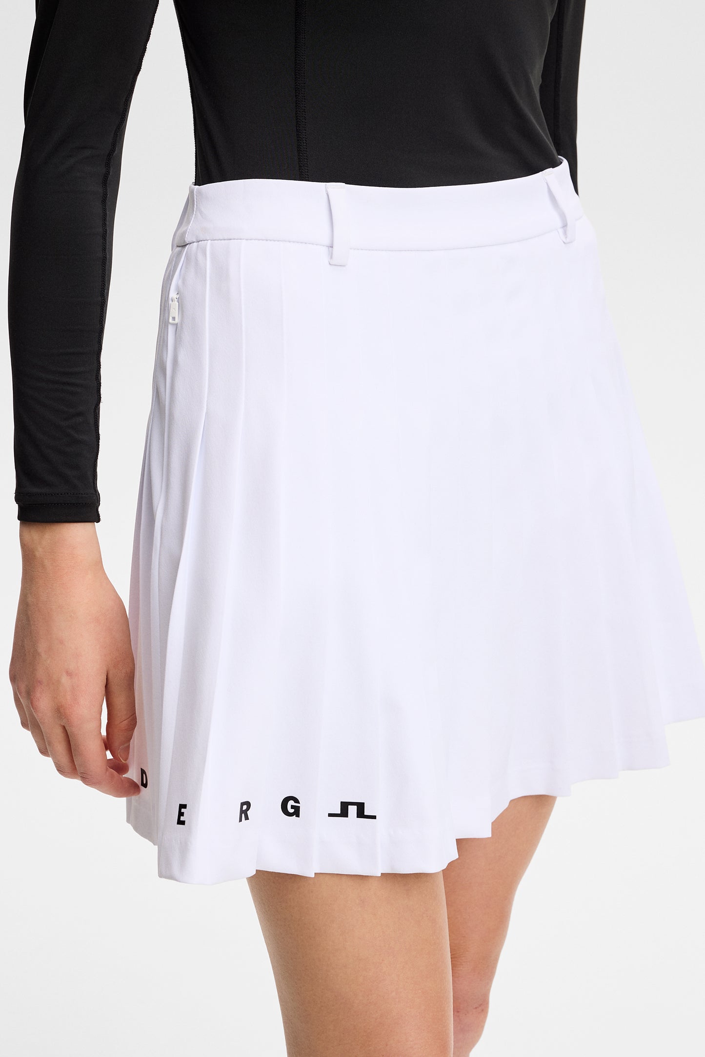 Nadia Skirt in White by J.Lindeberg