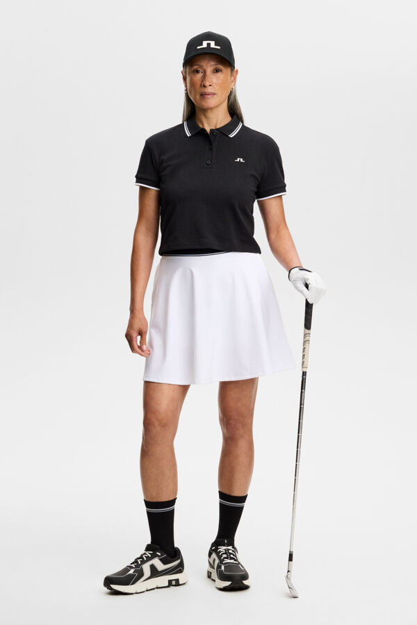 Aella Flared Skirt / White
