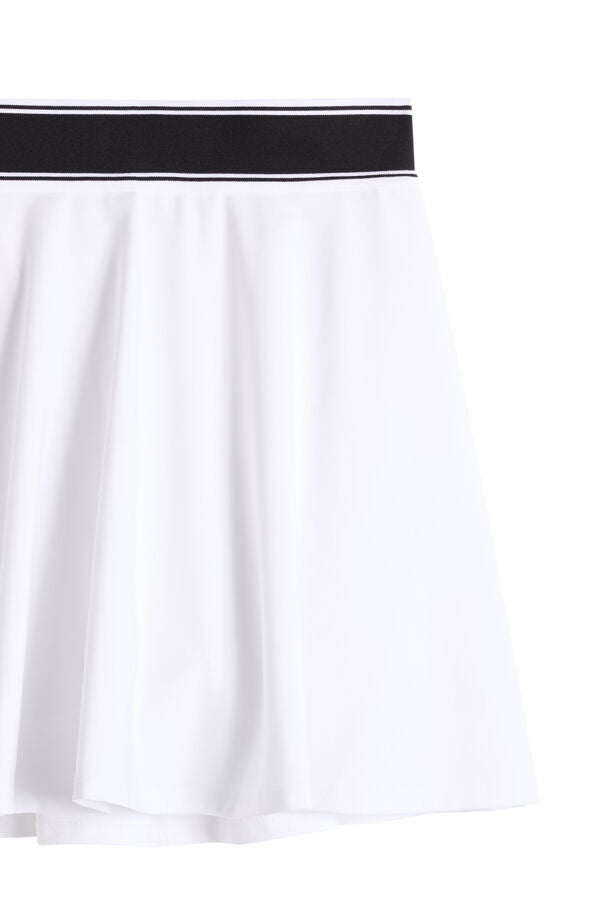 Aella Flared Skirt / White