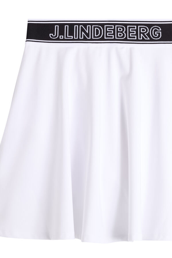Aella Flared Skirt / White