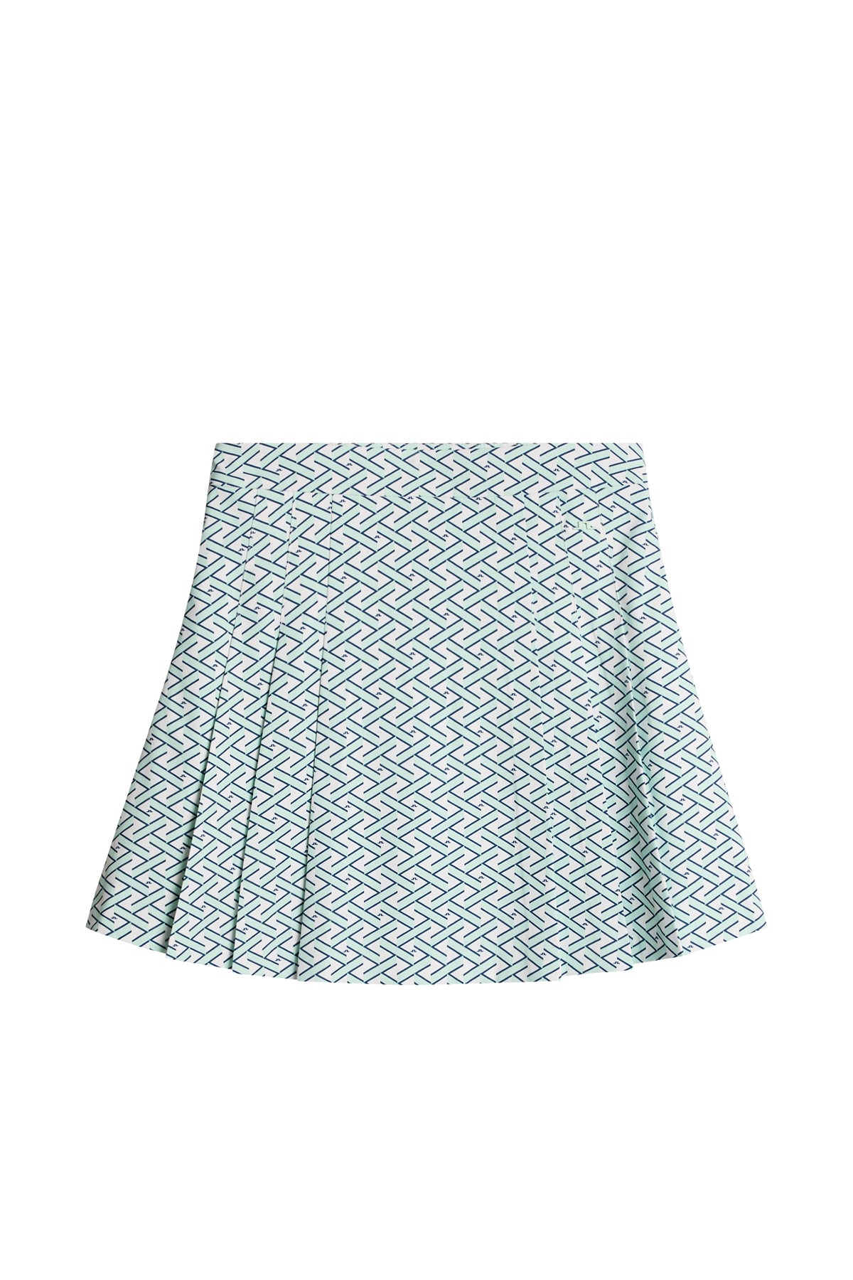 Alesia Print Skirt in Ladder White Bay S by J.Lindeberg