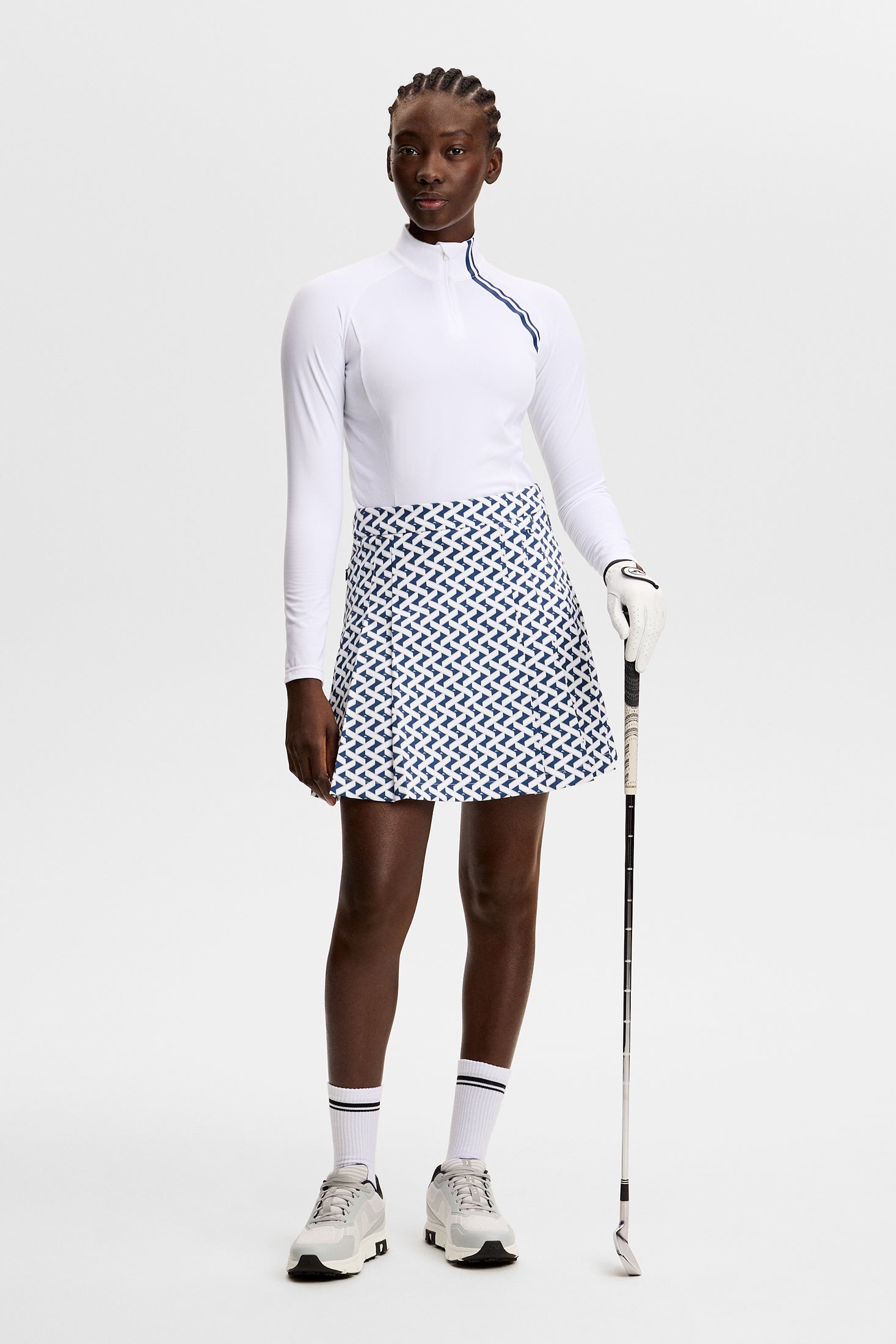 Alesia Print Skirt / Ladder Estate White S | J.Lindeberg Official