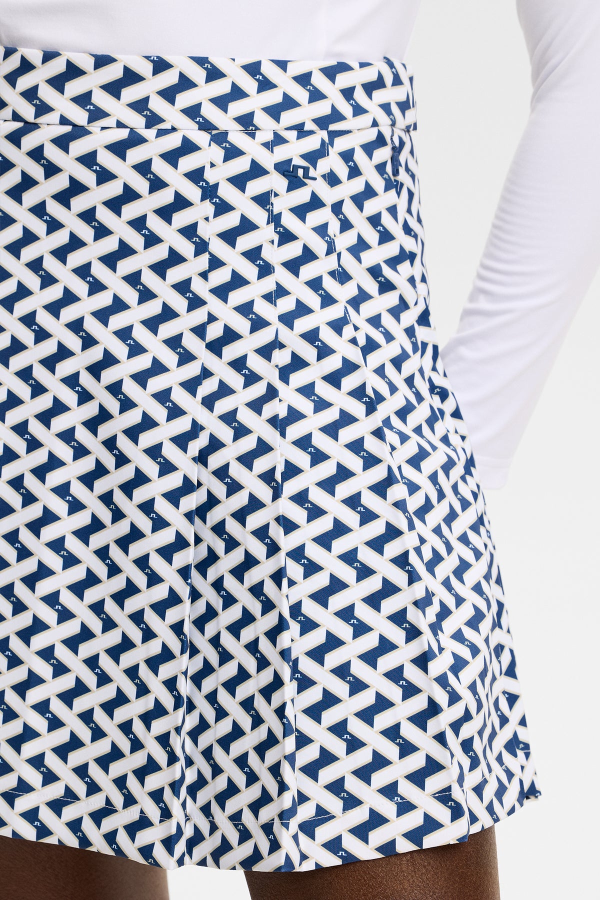Alesia Print Skirt in Ladder Estate White S by J.Lindeberg