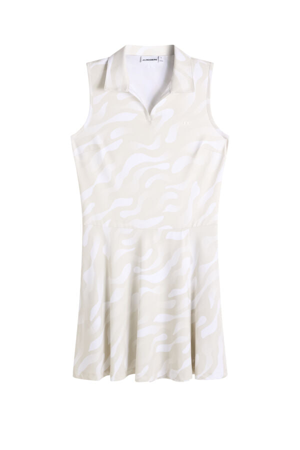 Dana Printed Dress / Bunker Fade Black Moonbeam M