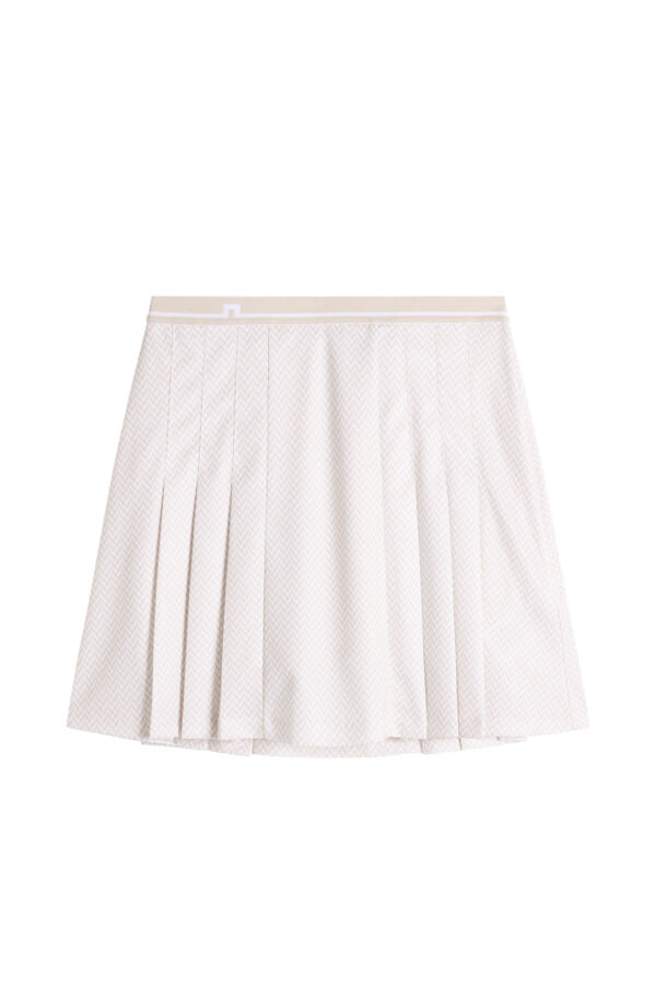 Harlow Print Skirt / Bridge Stack White Moon S