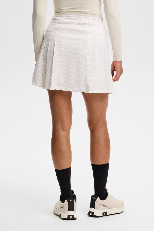 Harlow Print Skirt / Bridge Stack White Moon S