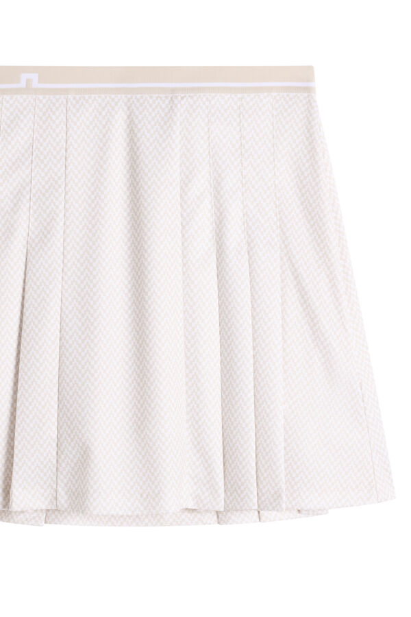 Harlow Print Skirt / Bridge Stack White Moon S