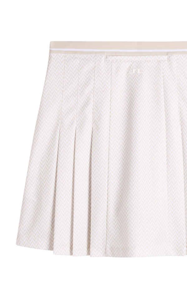 Harlow Print Skirt / Bridge Stack White Moon S