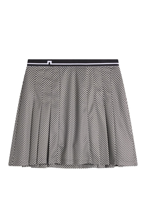 Harlow Print Skirt / Bridge Stack White Orchid S