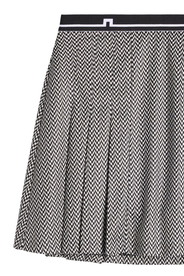 Harlow Print Skirt / Bridge Stack White Orchid S