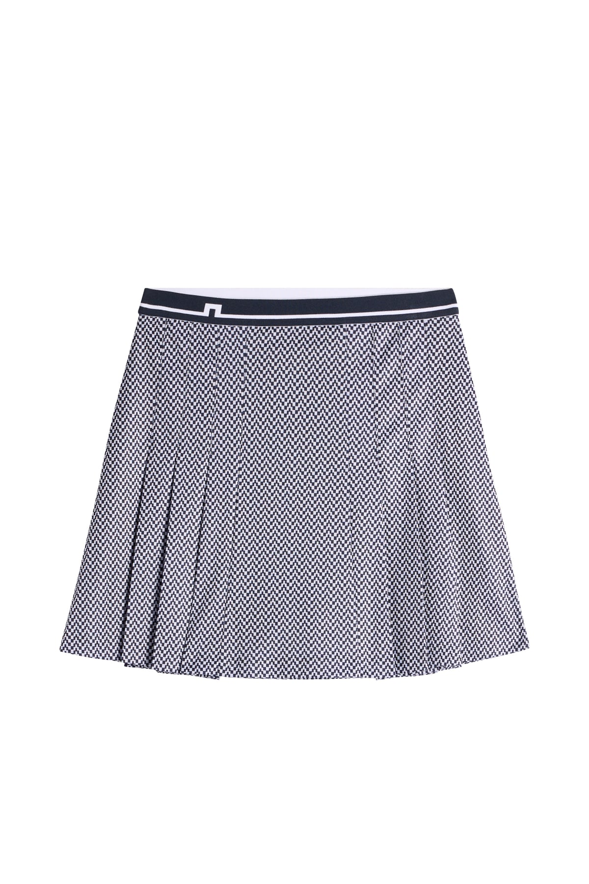 Harlow Print Skirt in Bridge Stack Heather Navy S by J.Lindeberg