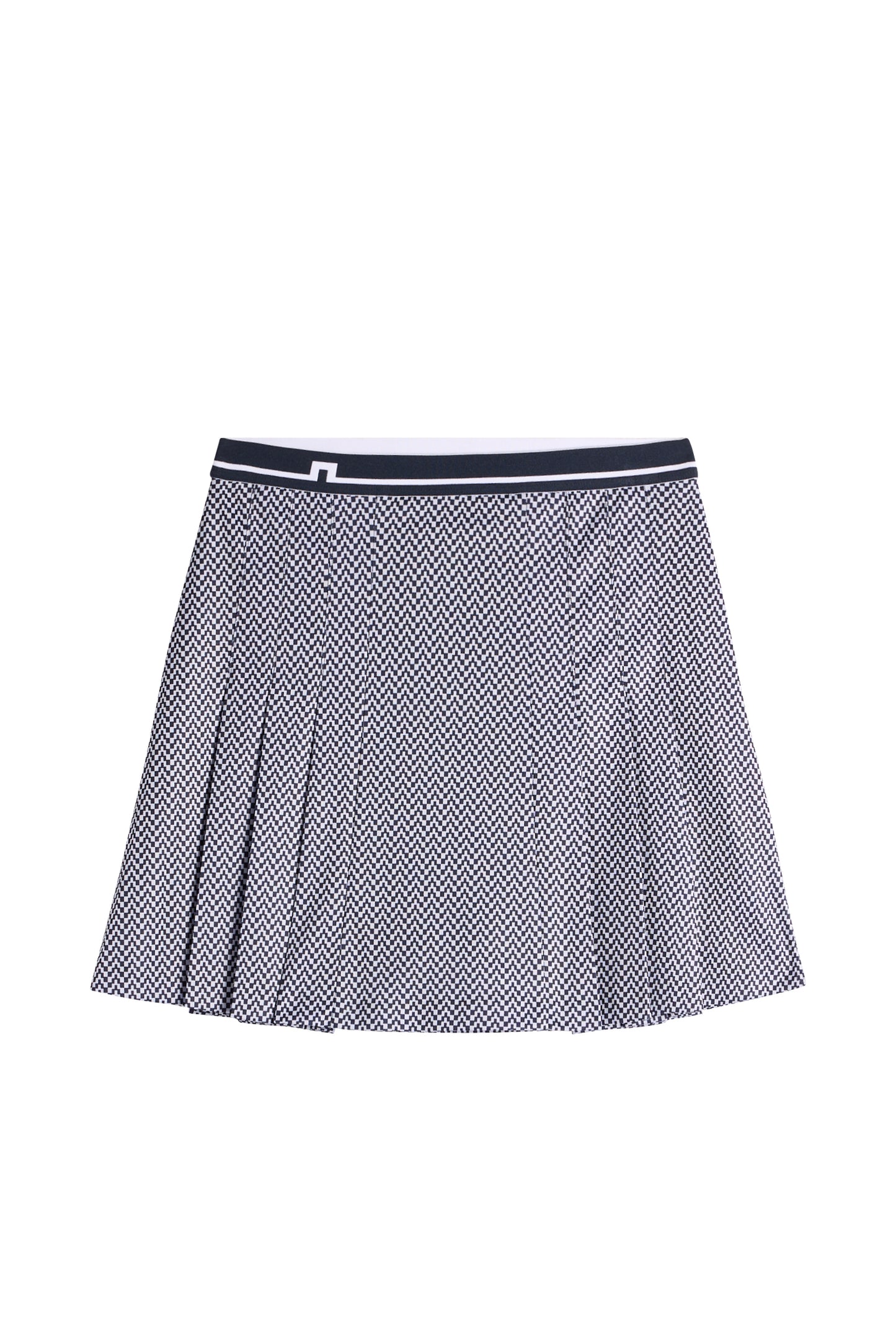Harlow Print Skirt in Bridge Stack Heather Navy S by J.Lindeberg