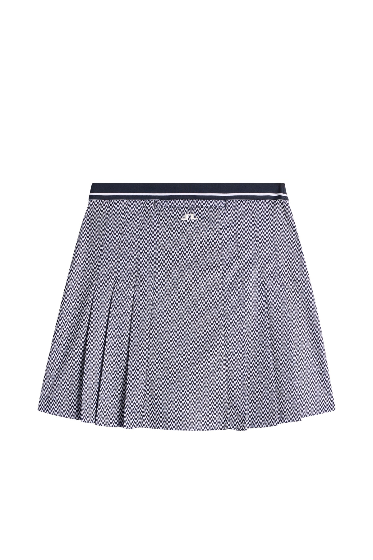 Harlow Print Skirt in Bridge Stack Heather Navy S by J.Lindeberg