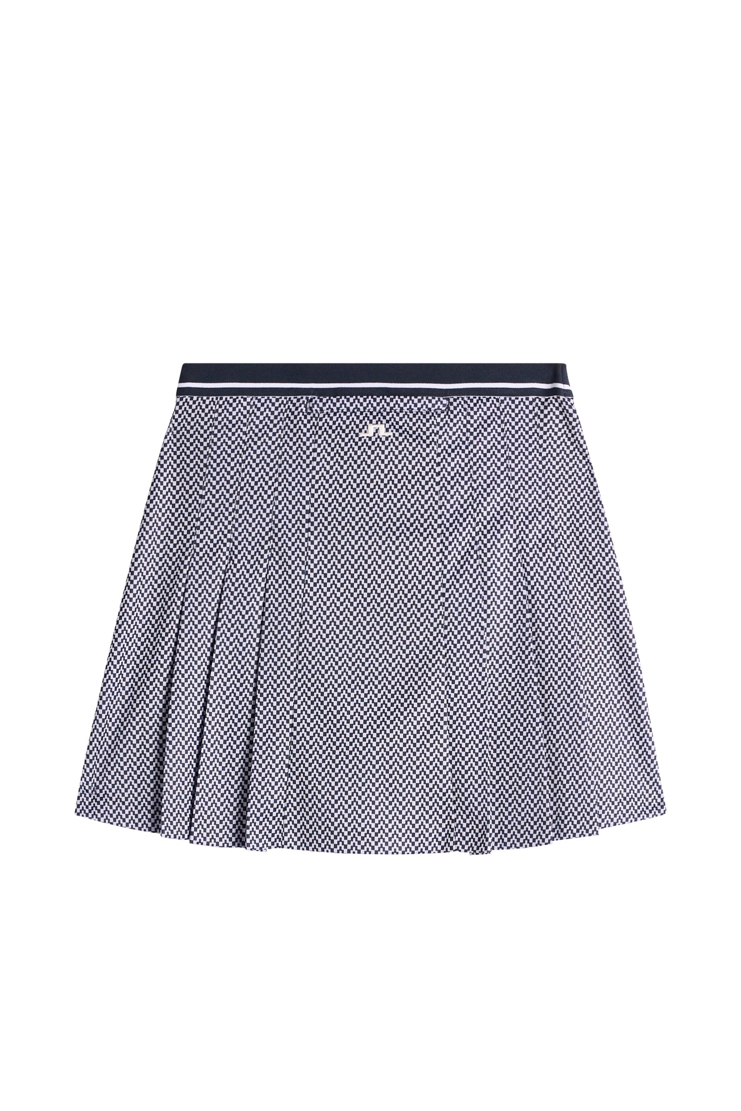 Harlow Print Skirt in Bridge Stack Heather Navy S by J.Lindeberg