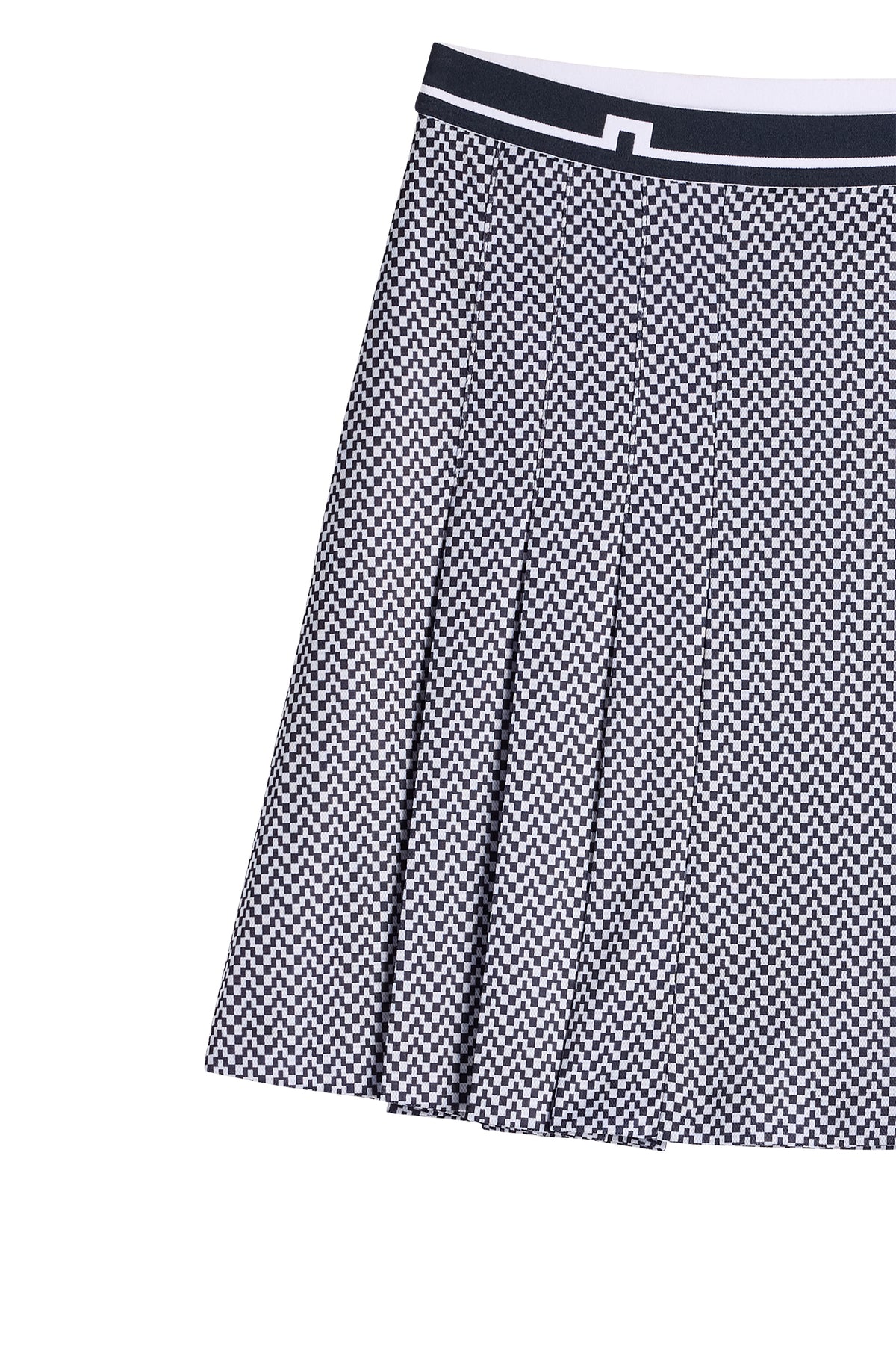 Harlow Print Skirt in Bridge Stack Heather Navy S by J.Lindeberg