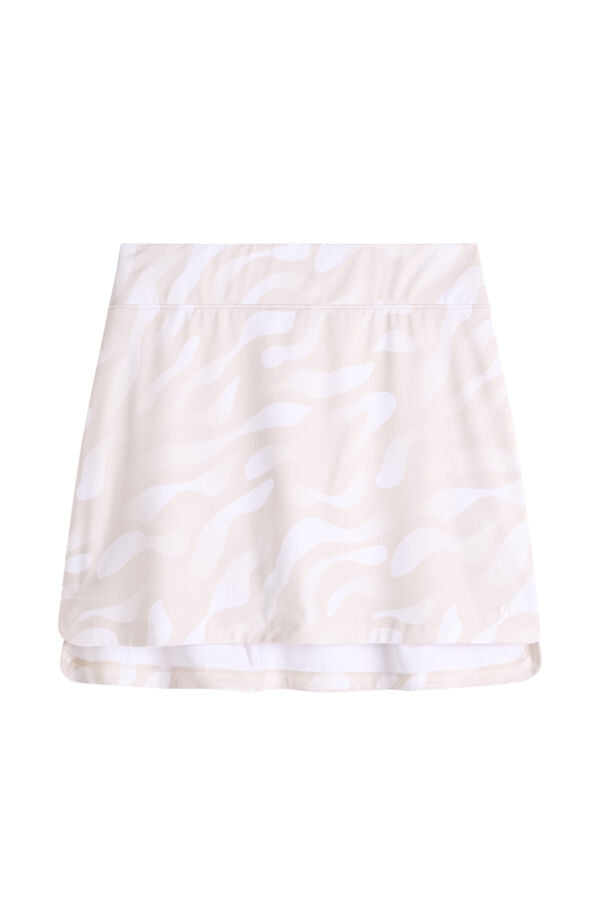 Amy Print Skirt / Bunker Fade Black Moonbeam M