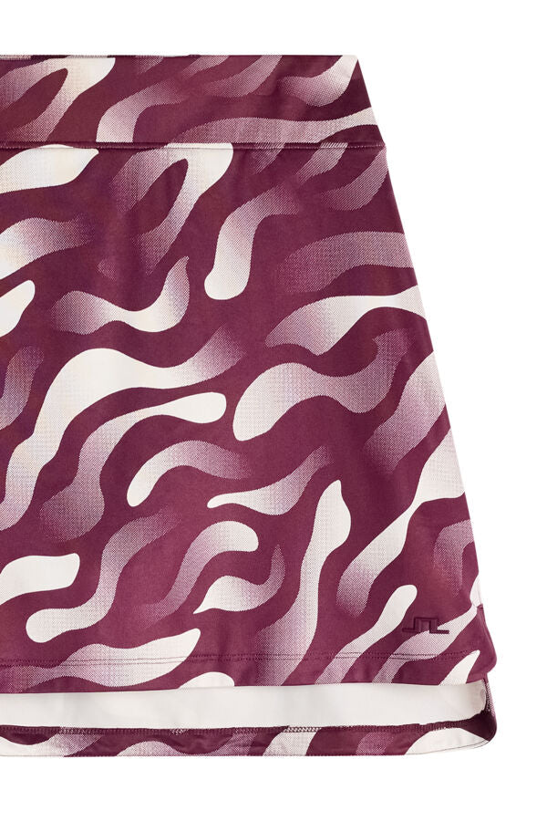 Amy Print Skirt / Bunker Fade Winetasting Moon M