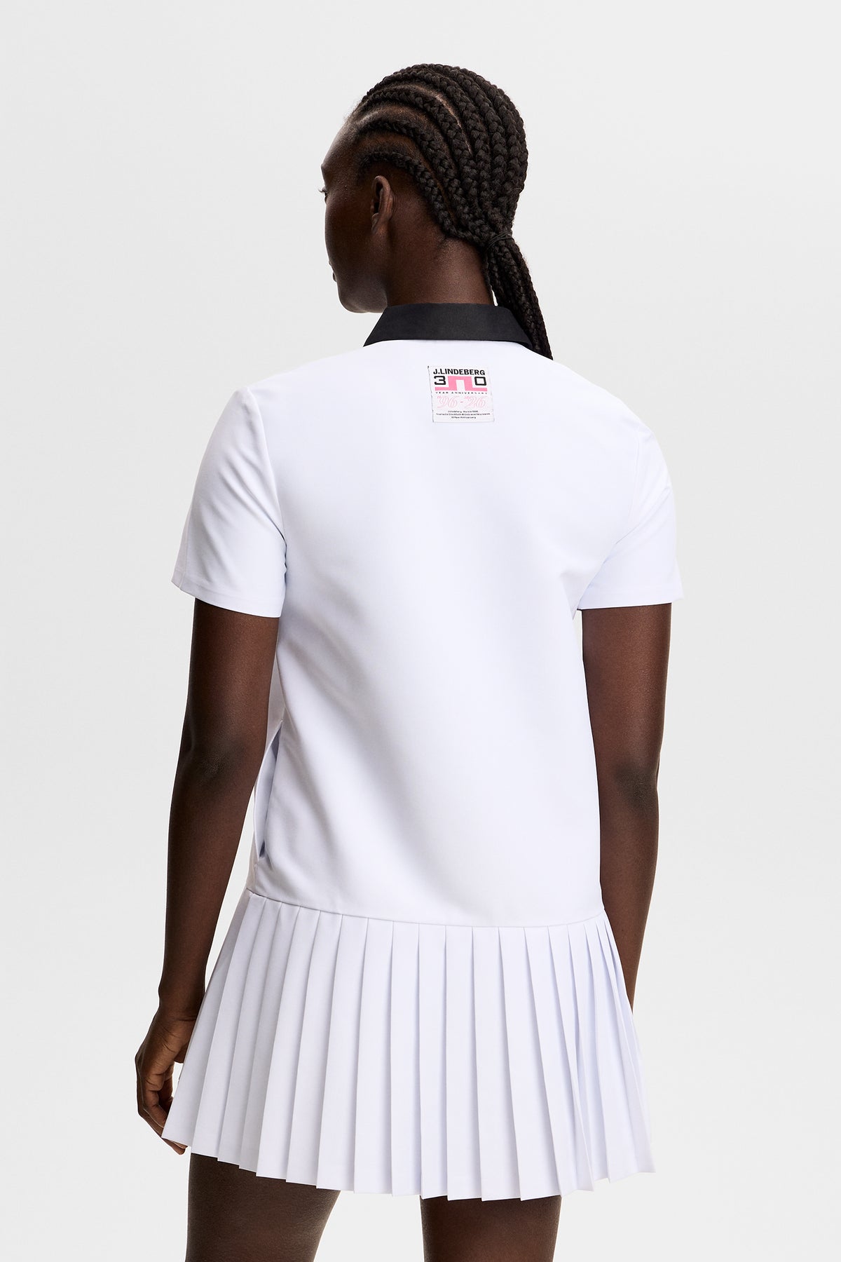 30Y Grace Pleated Dress in White by J.Lindeberg