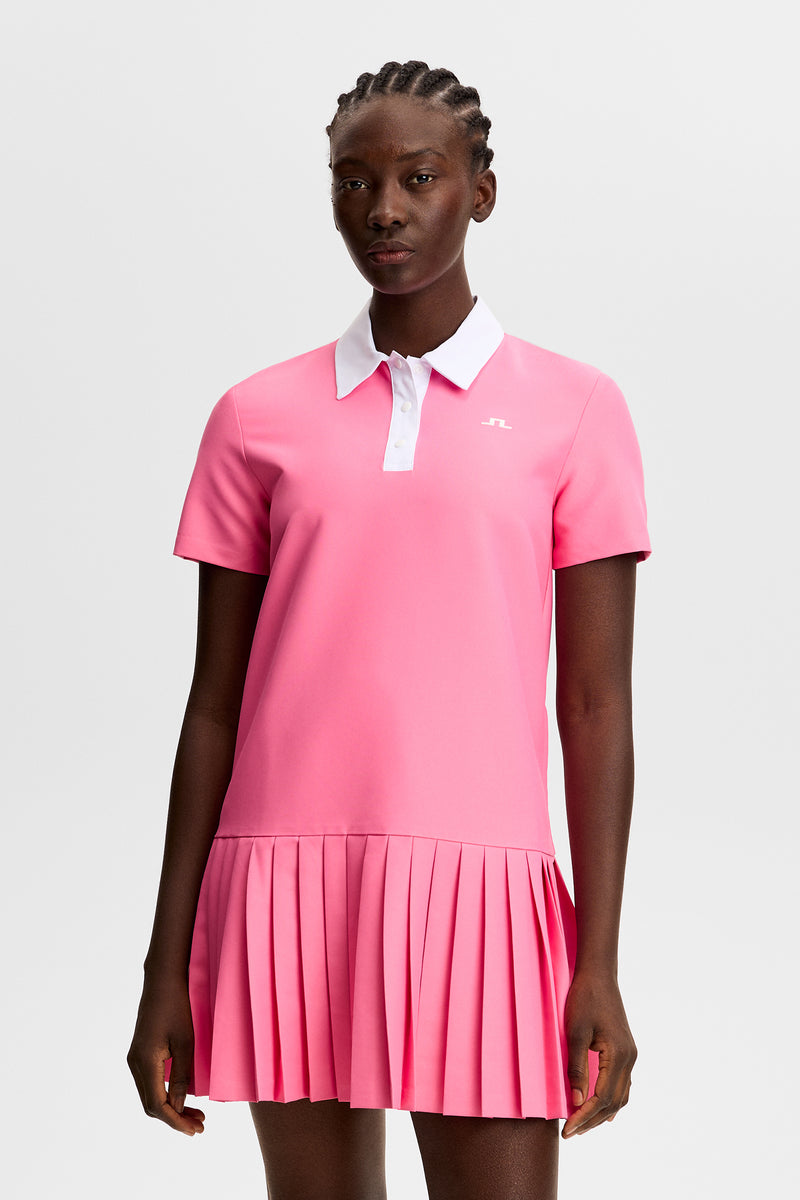 30Y Grace Pleated Dress in Azalea Pink by J.Lindeberg