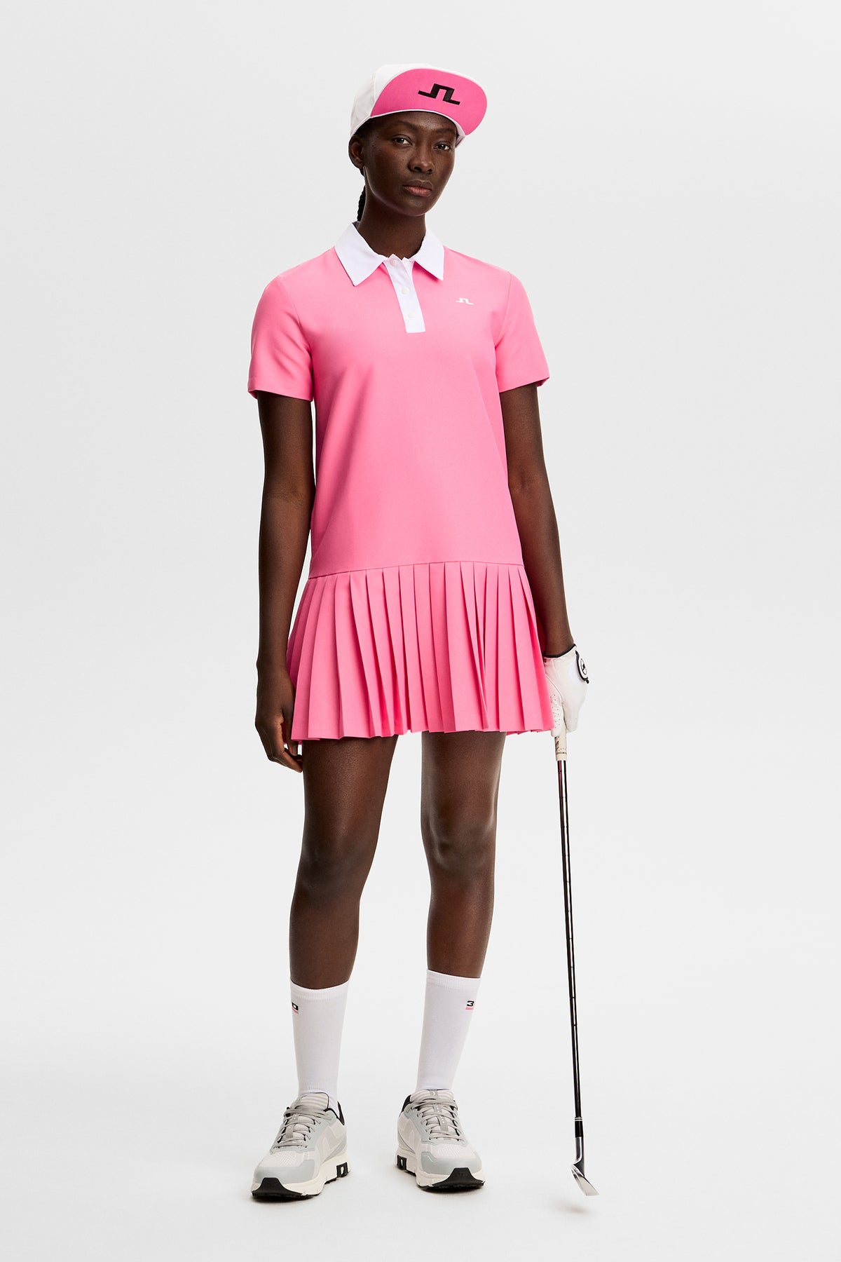 30Y Grace Pleated Dress in Azalea Pink by J.Lindeberg