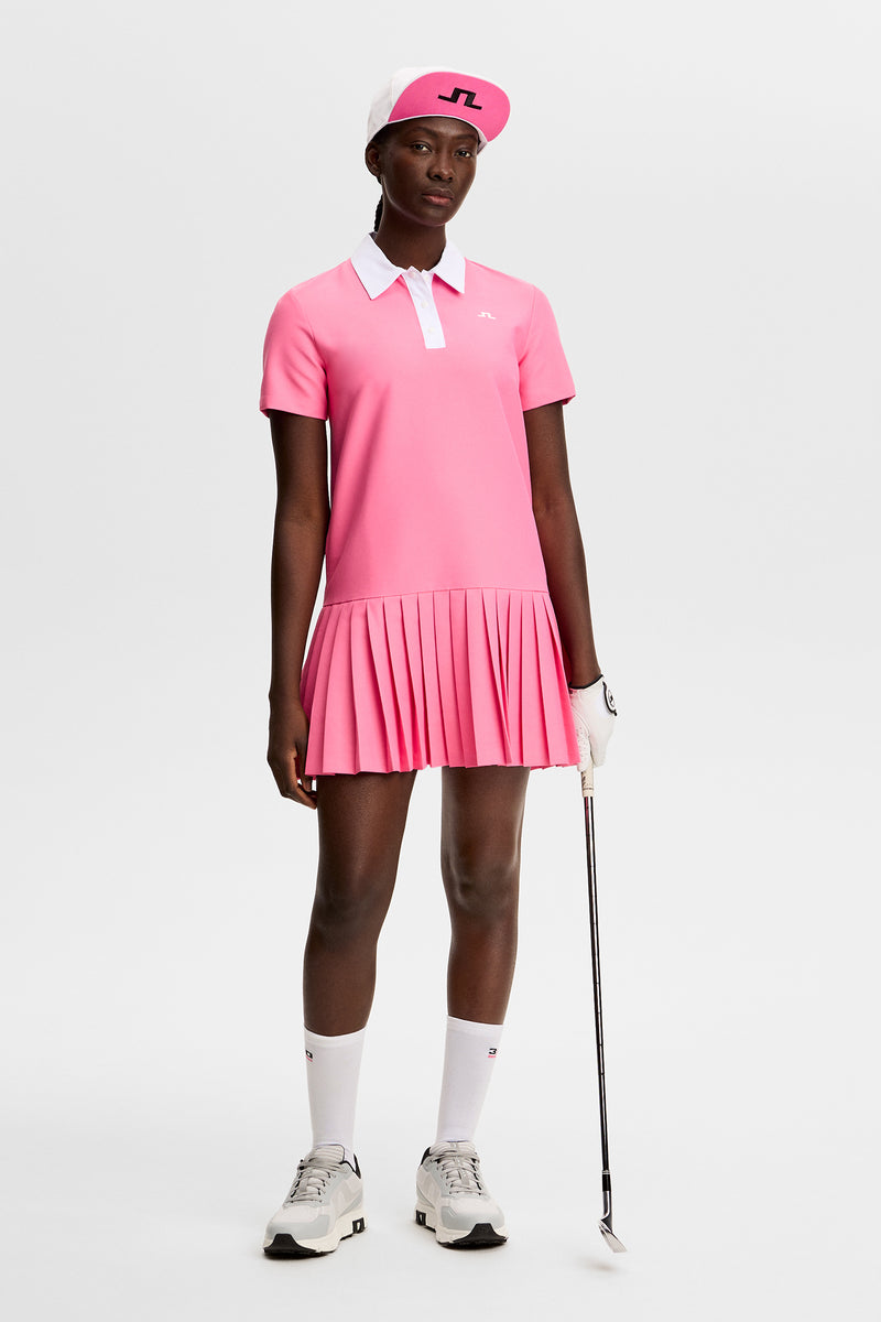 30Y Grace Pleated Dress in Azalea Pink by J.Lindeberg