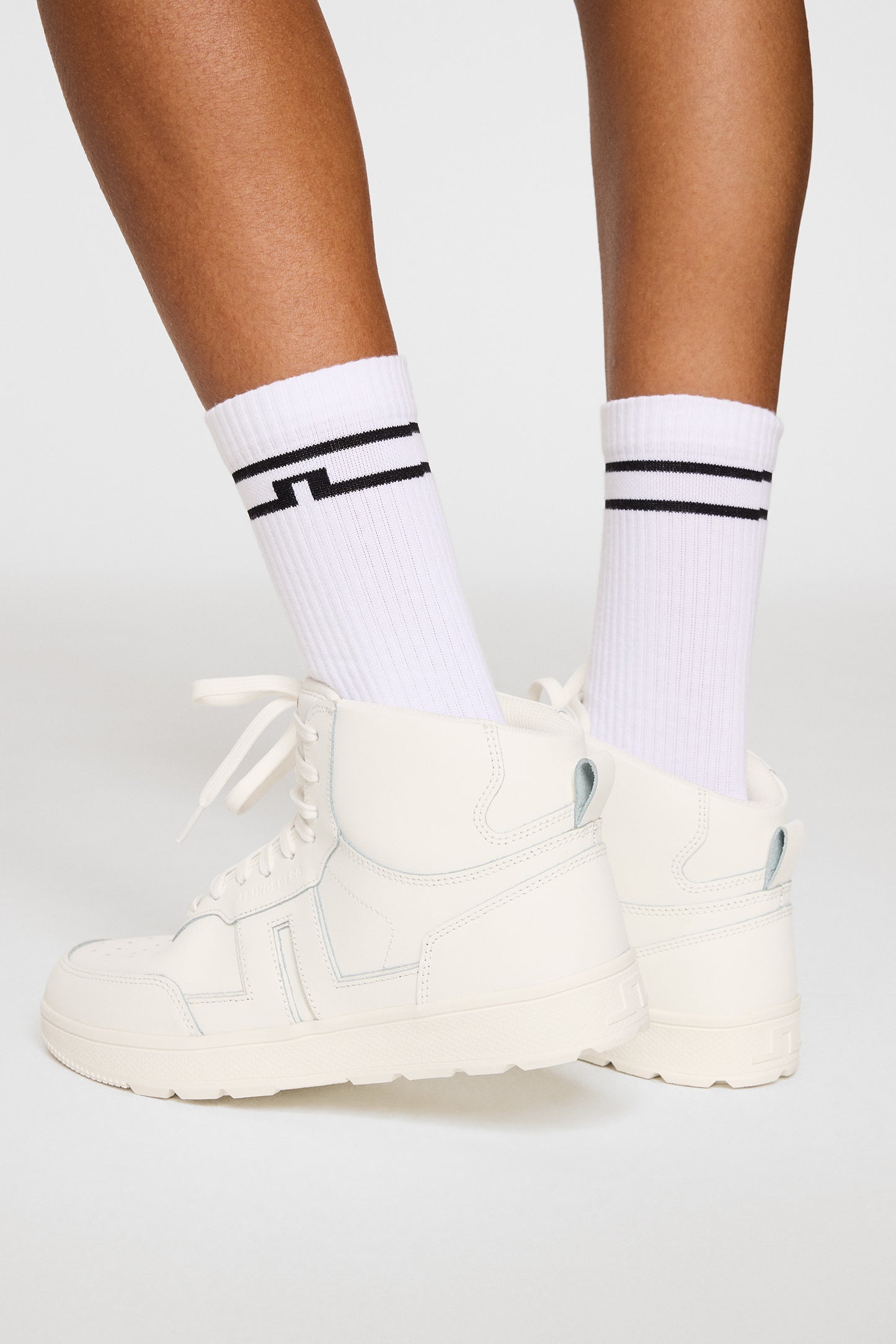 Ace High-Top Golf Sneaker W in White by J.Lindeberg