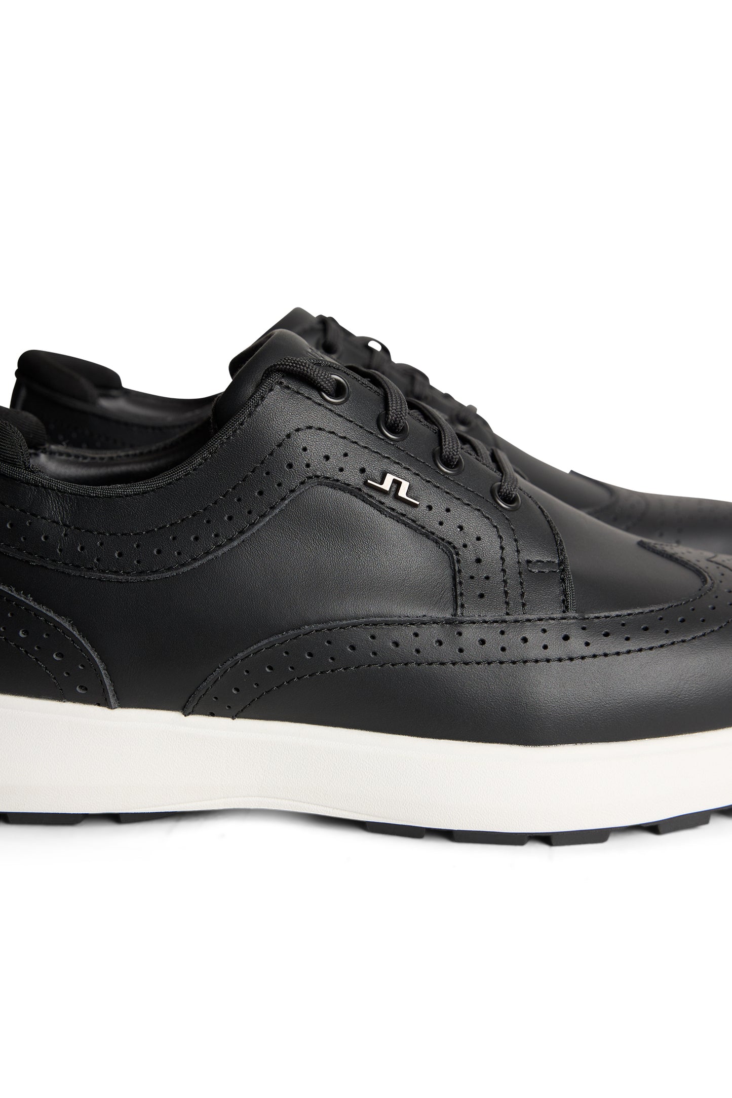 Fairway Brogue Golf Sneaker W in Black by J.Lindeberg