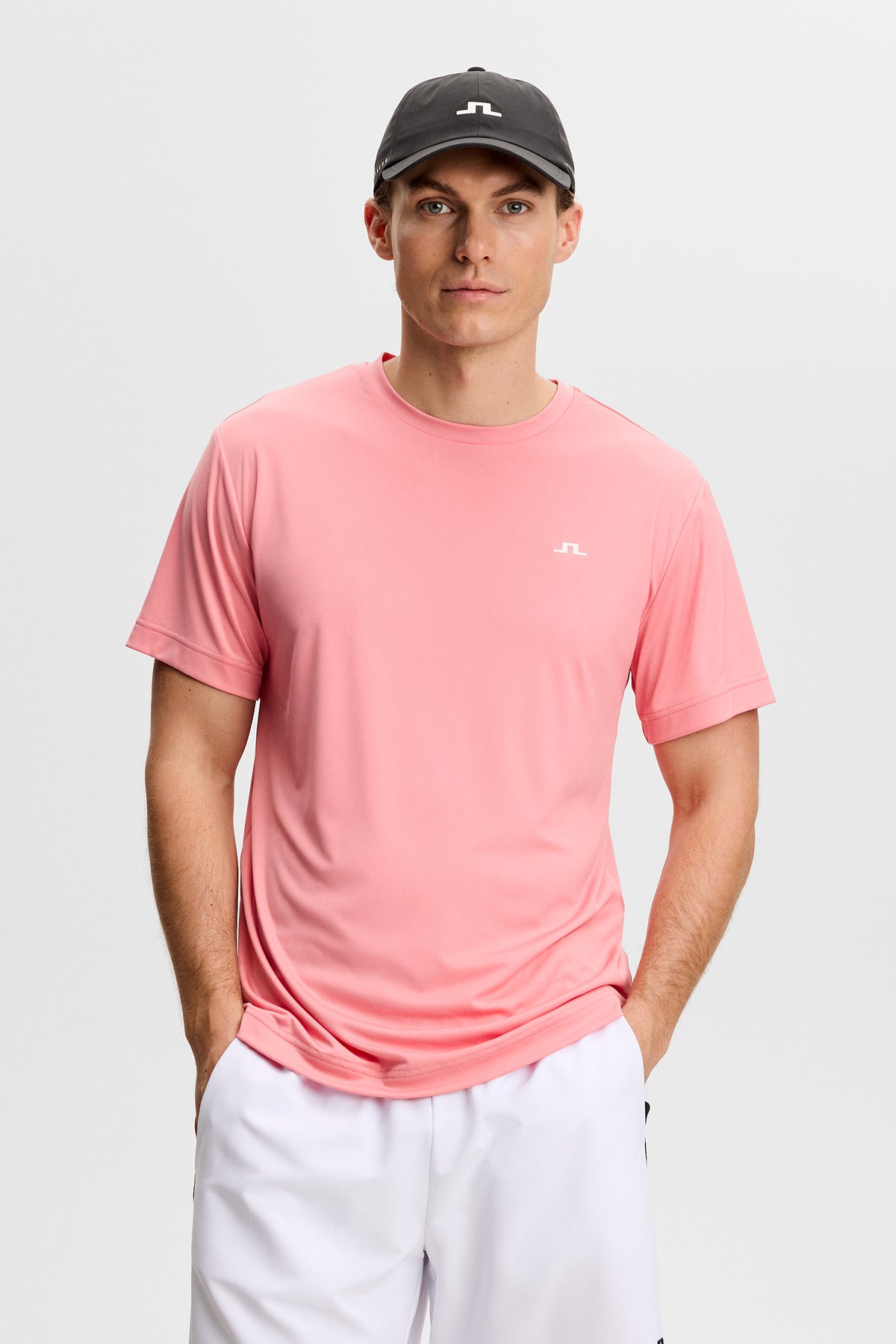 Ade T-shirt in Flamingo Plume by J.Lindeberg