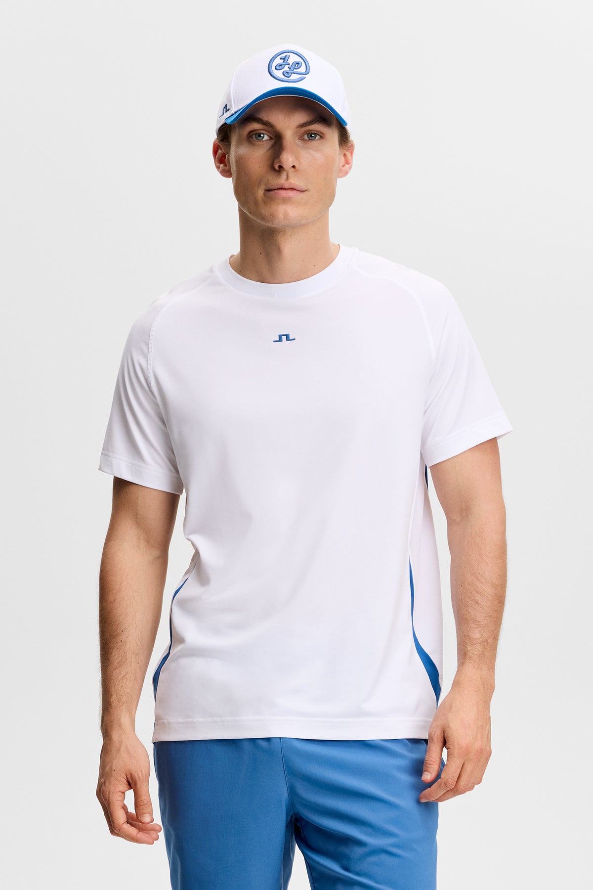 Court T-shirt in White by J.Lindeberg