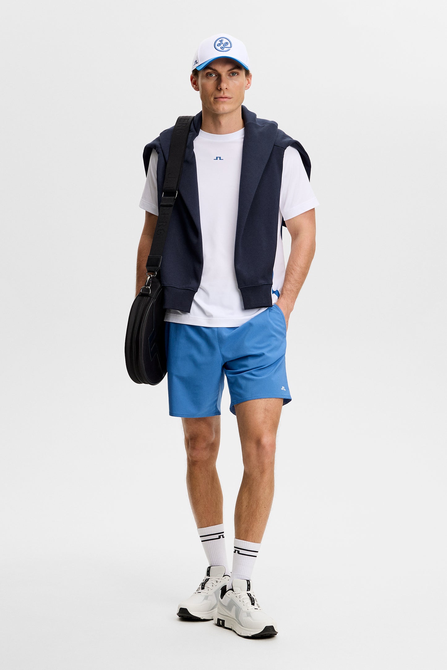 Court T-shirt in White by J.Lindeberg