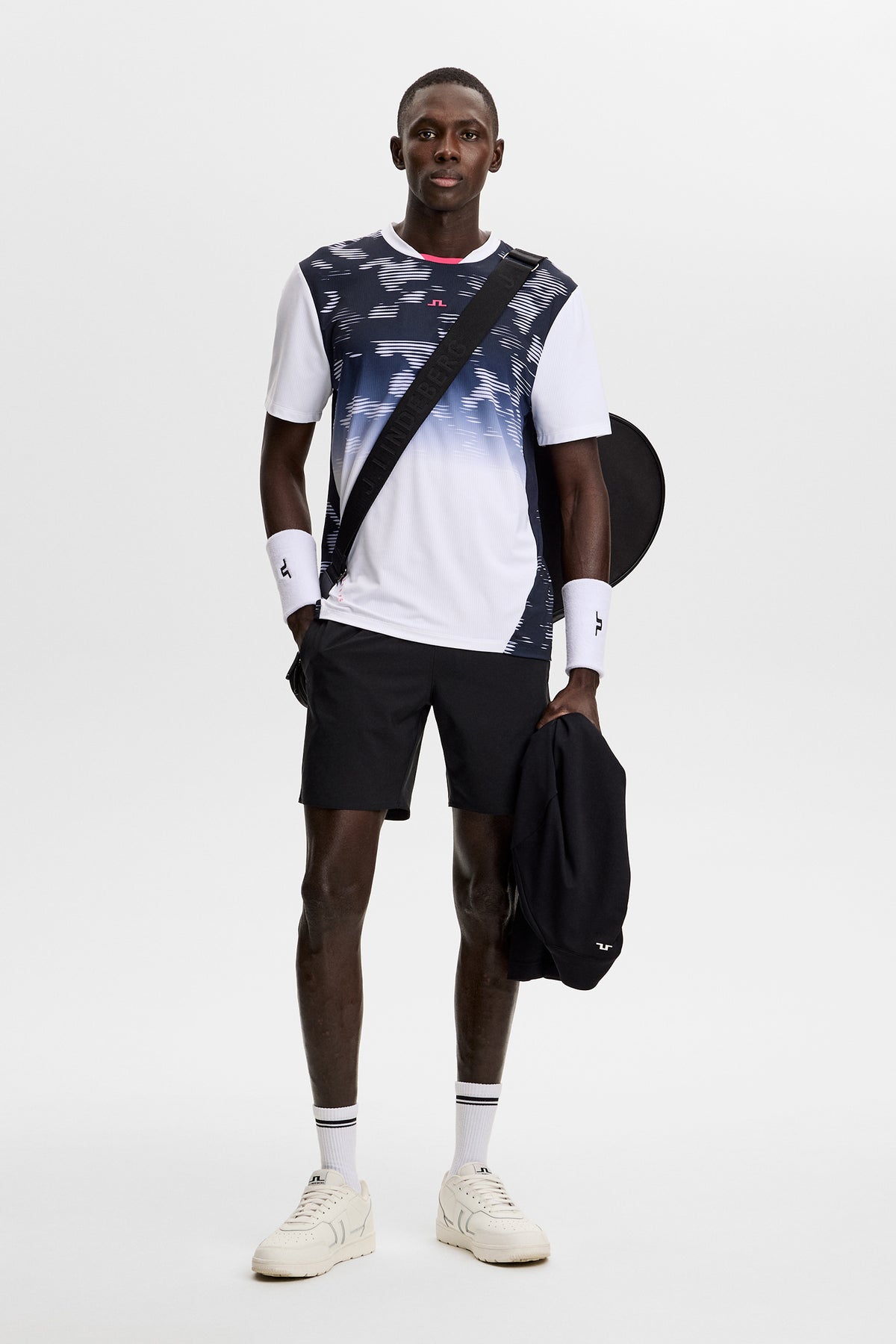 Dennis Printed T-shirt in Clay L Fade Purple Heather by J.Lindeberg