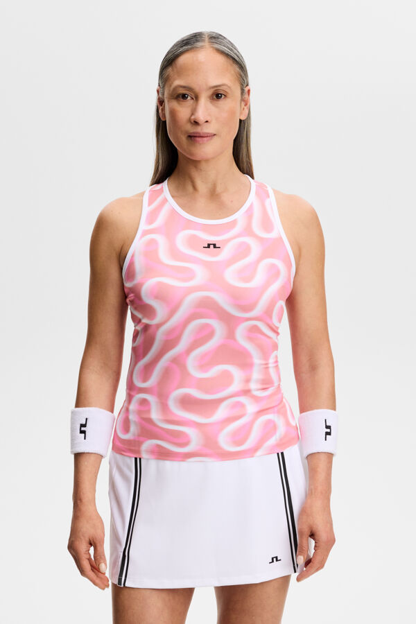 Doris Printed Top / Rally Flamingo M